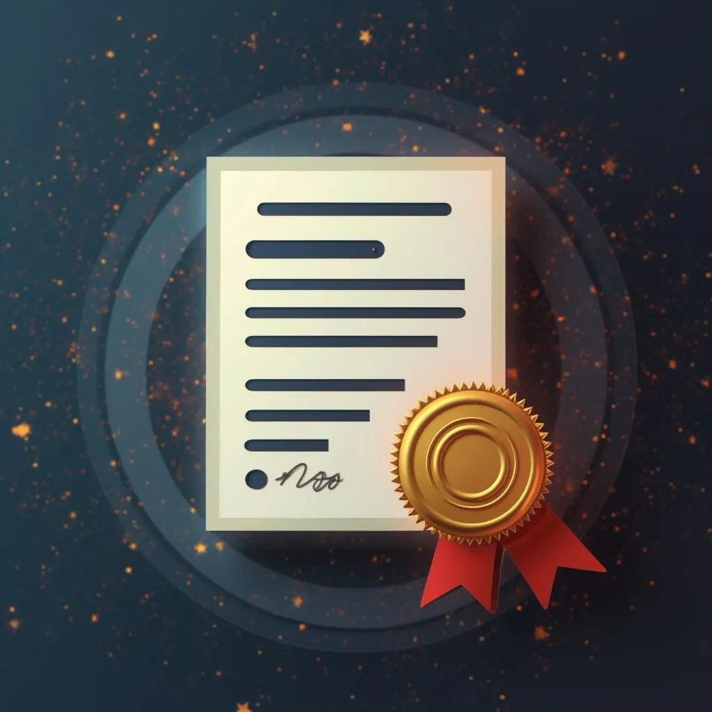 Icono de certificación